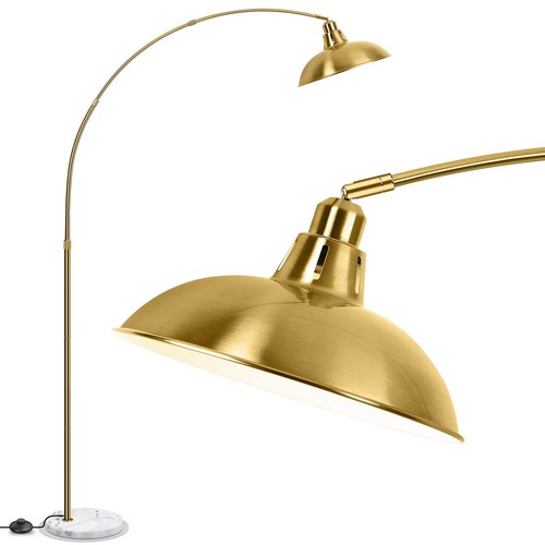 Modern Brass Arc Floor Lamp