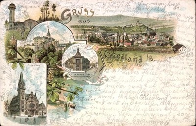 Litho Frýdlant v Čechách Friedland in Böhmen Reg. Reichenberg,... - 4970886