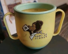 Vintage Tommee Tippee Two Handle Baby Cup Spillproof Training Lid