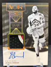 2024 Noir Jamal Shead Rookie Patch Holo Gold Auto 17/25 - Toronto Raptors