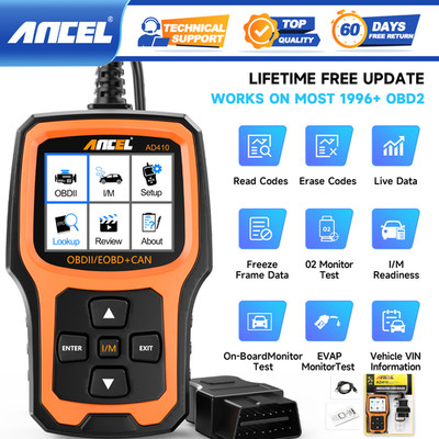 ANCEL 12V OBD2 Scanner Code Reader Car Check Engine Fault Light Diagnostic Tool