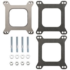 Carb Spacer 1 Aluminum Open Carburetor Spacer Set For Chevy M-opar Square Bore