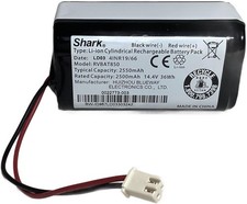 Genuine Shark 14.4V 2550mA Li-ion Battery RVBAT850 for R85 RV850 R87 RV871 Black