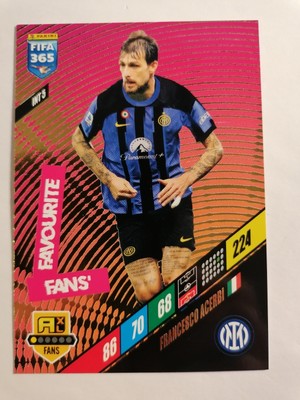 Panini FIFA 365 Adrenalyn 2024 Karte Nr. INT 5  Francesco Acerbi Fans Favourite