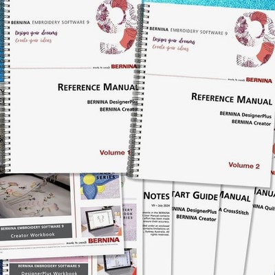 BERNINA Embroidery Software 9 Manual Mastery Bundle WIRE FASTENED