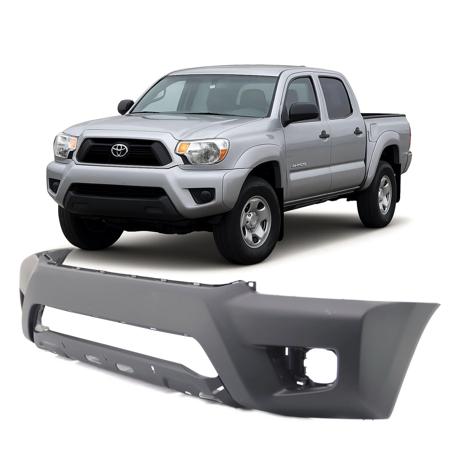 Compatible with Toyota Tacoma 2012–2015 Front Bumper Cover