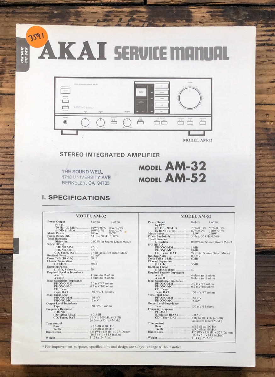 Akai AM-52 vintage audio equipment - eBay listing photo 4