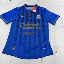 Club Deportivo Guadalajara Jersey Mens Small Blue Liga MX Soccer Puma Caliente
