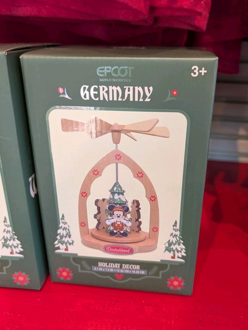NEW🎄Disney Parks 2026 Epcot Germany Mickey Mouse Wooden Christmas Tree Decor
