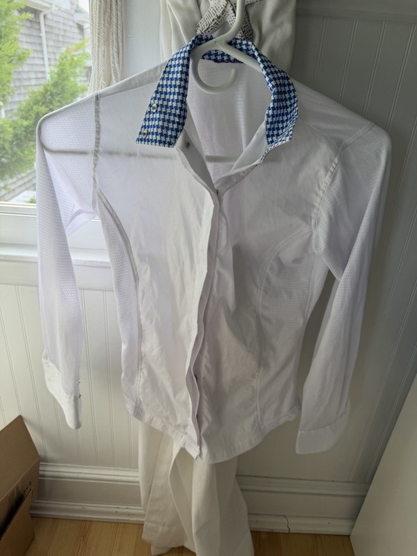 Girls Equestrian Button Down for Horse Shows Size 12