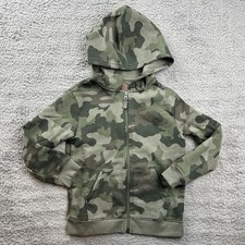 Cat  Jack Hoodie Youth XS 4/5 Camo Full Zip Sweatshirt Boys Long Sleeve