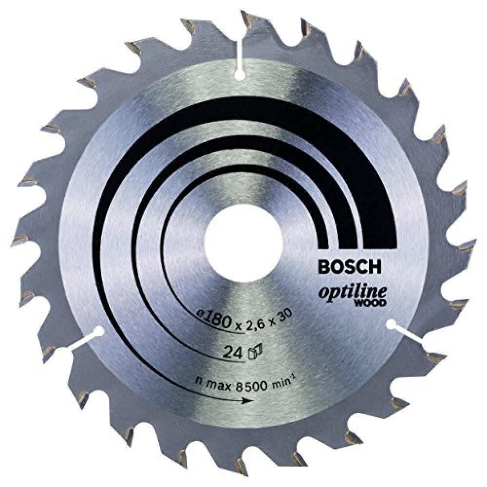 Lama Circolare Bosch 180x30 Legno | Optiline Wood 24 Denti Offerta