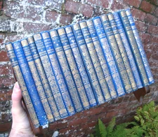 Antique Decorative Hardback Books- 18 Rudyard Kipling Novels Job Lot