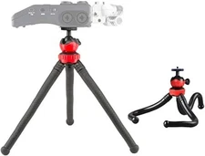 12'' Flexible Tripod Stand for Zoom Recorder H6 H5 H4n H2n H1n - Black+red 