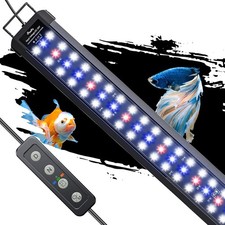 33W Aquarium LED Light for 48 to 54 Inch Extendable Fish Tank Light with Full