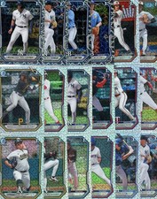 2026 Bowman Chrome Refractor Lot (65) Cards Lazer Ref Mega Box Mojo Base ALL 1st