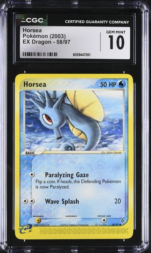 Horsea graded CGC 10 for sale on eBay