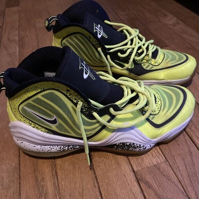 Nike Air Penny V 5 Volt Green Sz 12 628568-701 Men's Basketball Shoes