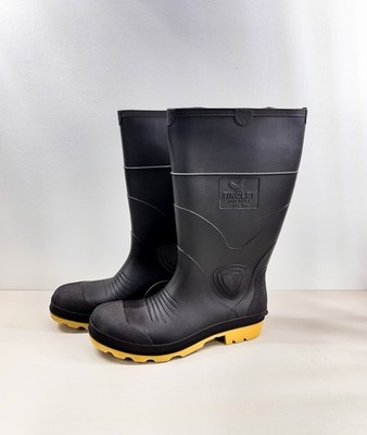 Tingley Profile Rubber Boots Safety Toe 15'' Tall Black Mens 10 LN or Women 12