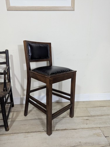 Single Bar Chair Stool Wooden Tall Breakfast Stool Pub Bar Seat FREE POSTAGE - Picture 24 of 24