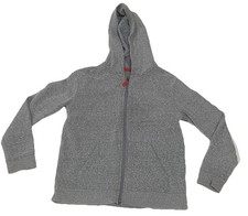 Cat  Jack Boy's Size Large 10-12 Hooded Sweatshirt Full Zip Gray Hoodie