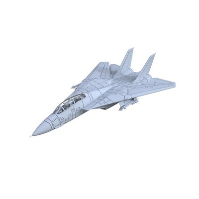 Yao'sStudio LYR600222B 1/600 Military Model Kit US Navy Grumman F-14 Tomcat 6pcs