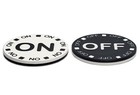 2-Sided Craps On/Off and Buy/Lay Ceramic 1.5" Chip-Size Lammer Buttons Pack — photo 4