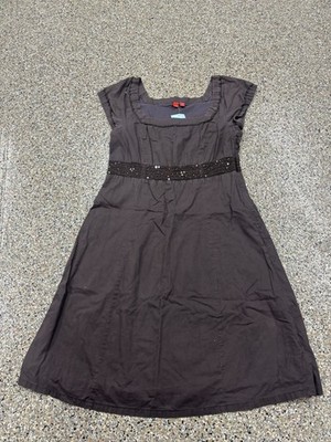 Y2K WOMENS MEDIUM BESDED WAIST ESPRIT DRESS