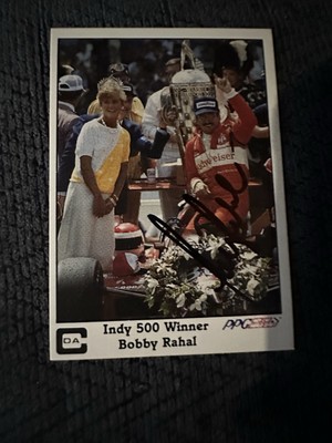 Signed Trading Card Indy 500 Car Indianapolis Bobby Rahal