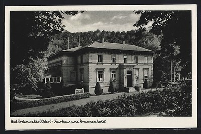 Bad Freienwalde /Oder, Kurhaus und Brunnenhotel, Ansichtskarte 