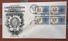 World United Against Malaria Medicine Stamp Block Fleetwood Cachet Fdc 1962 Una World United Against Malaria Medicine Stamp Block Fleetwood Cachet Fdc 1962 Una