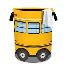 Bus Laundry Basket Storage Bin Foldable Laundry Hamper Clothes Storage Bucket...