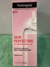 Neutrogena Skin Perfecting 7% AHA/PHA Blend + HA (Dry Skin) Fragrance-Free 4oz.