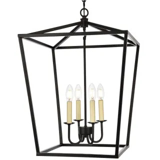 Elegant Lighting LD6008D17BK - Pendants Indoor Lighting