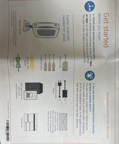 Open Box AT&T U-verse High Speed Internet Self Installation Kit - Picture 6 of 6