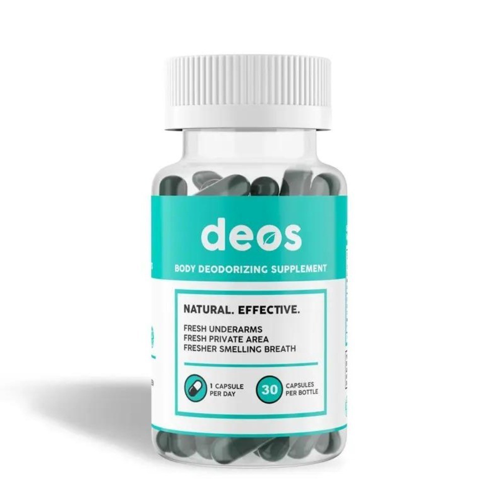 DEOS Internal Deodorant Supplement – Full Body Deodorizer - (30 Capsules)