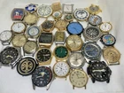Lot Vintage Watch Cases Not Working Parts/ Repair Swiss Japan Quartz Mechanical
