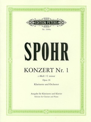 Spohr: Clarinet Concerto No. 1 in C major KV 26/Peters/Solo with piano accompani