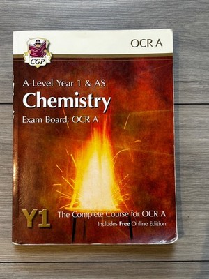 CGP A-Level Year 1 & AS Chemistry OCR a Complete Course Paperback Textbook