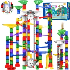 Big Elevator Marble Run - Construction Building Blocks Toys 220Pcs Marble Race T