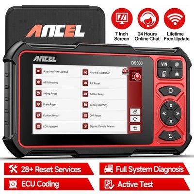 ANCEL DS300 Full System Automotive Diagnostic Tool OBD2 Scanner Bidirectional FC