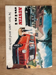 Austin Mini 1/4 ton van and pickup original sales brochure