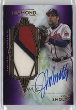 2021 Topps Diamond Icons Purple 8/10 John Smoltz Jumbo Patch Auto HOF 05bt