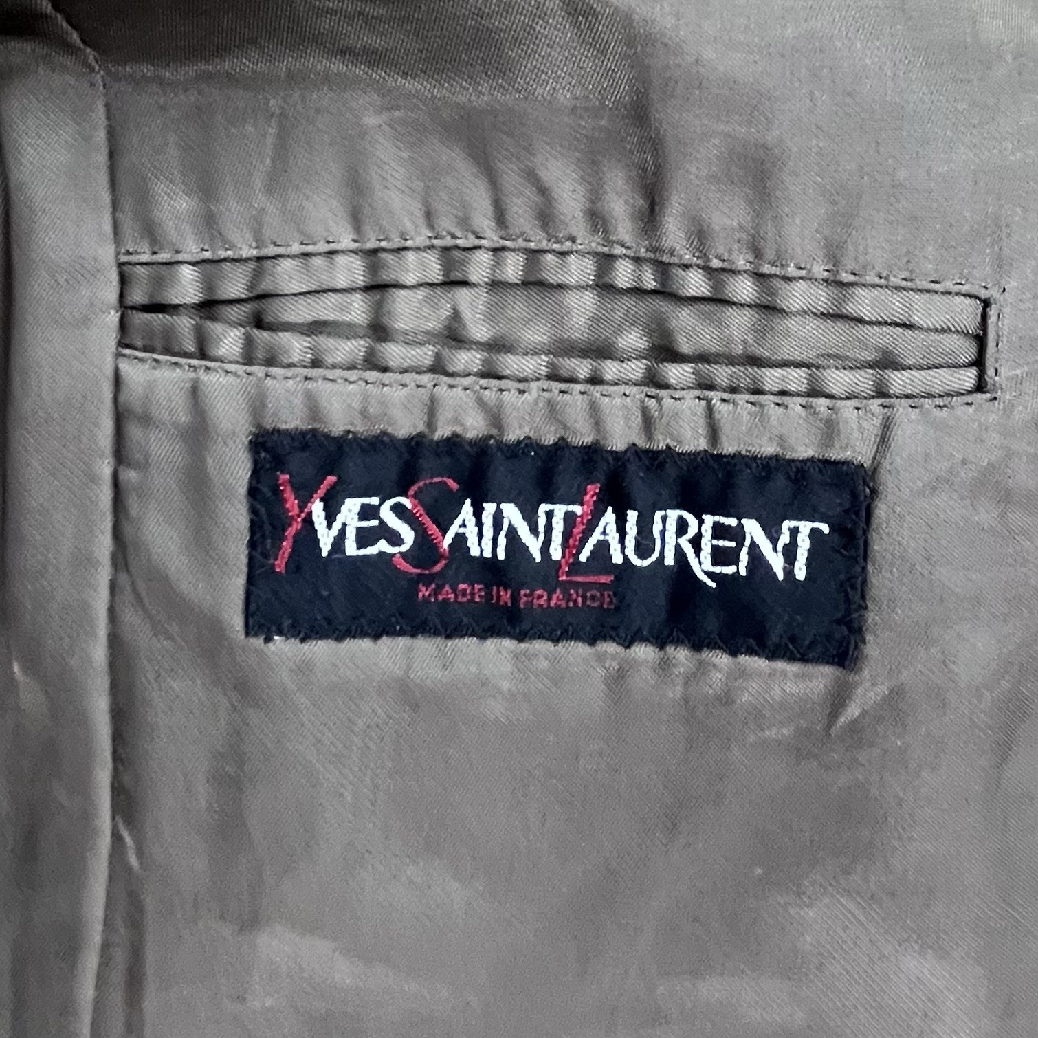 Giacca blazer uomo Yves Saint Laurent YSL lana marrone caffè vintage