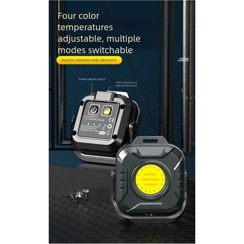 For Camping For Outdoor Activities Magnetic Work Light Built-in Battery - Picture 6 of 12