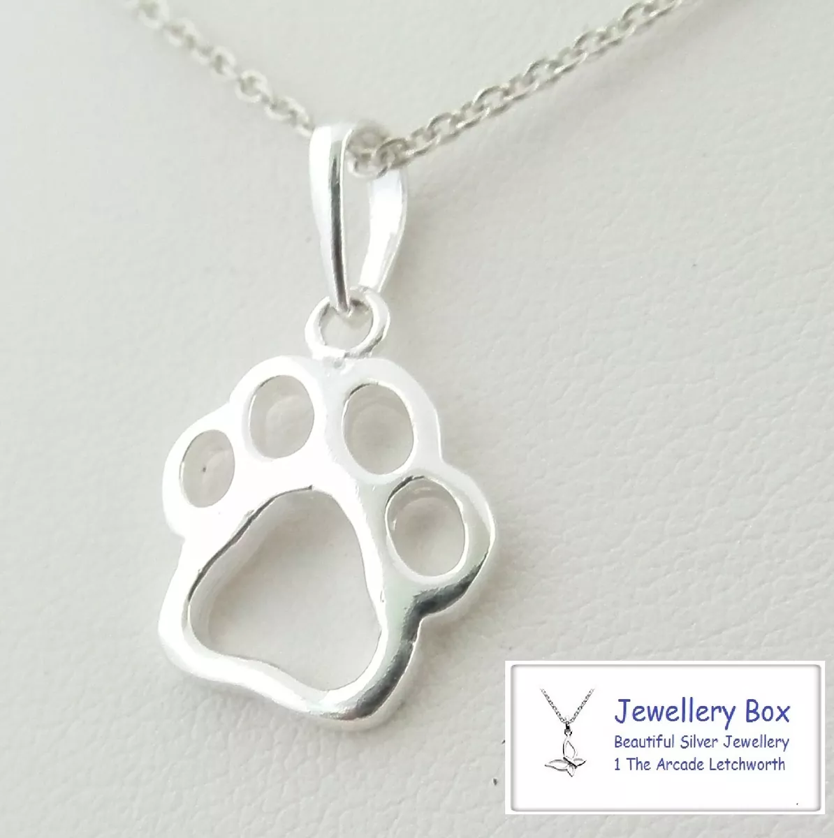 Paw Print Necklace Pendant Sterling Silver Cats and Dogs Paws Animal Jewelry  - Etsy | Style gioielli, Monili con animali, Collane