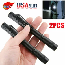 2x Tactical Flashlight Small LED Torch Light Mini Super Bright Penlight