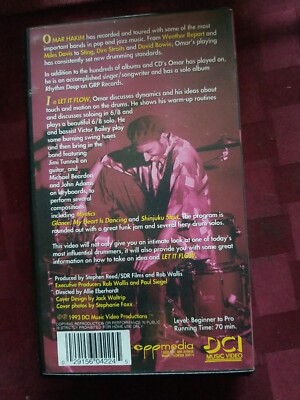 動作確認済 オマー・ハキム「レット・イット・フロー」VHS OMAR HAKIM LET IT FLOW DCI DRUM INSTRUCTION VHS VIDEO | eBay