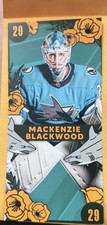 2023-2024 San Jose Sharks Mackenzie Blackwood Foundation Card #4 Women Teal 3-9