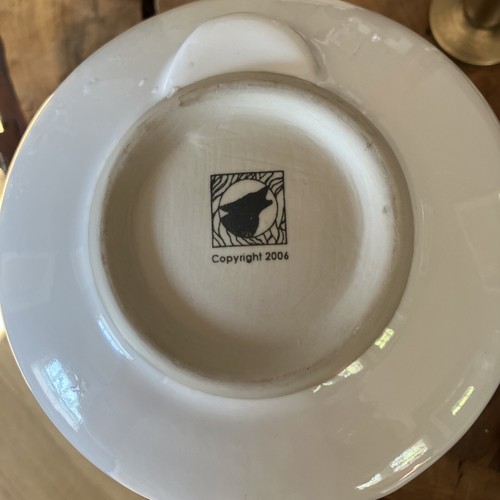 COYOTE ROADHOUSE Ceramic Pottery Ikebana Brown Green MCM Round Vase Flower Frog - Picture 5 of 5